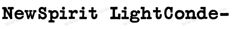 NewSpirit LightConde字体转换